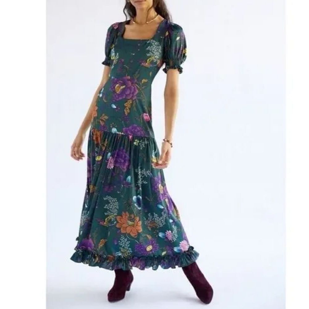 Anthropologie Hutch Floral Maxi Dress 12